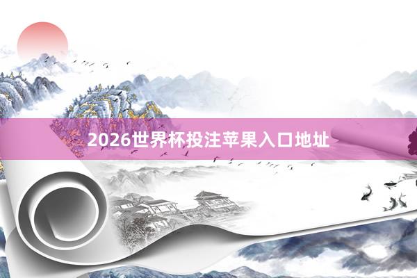 2026世界杯投注苹果入口地址